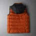Mùa thu và mùa đông siêu lớn kích thước áo vest nam trùm đầu áo khoác cotton