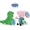 Búp bê búp bê Piggy khủng long búp bê với búp bê George Dinosaur Teddy - Đồ chơi mềm