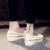Hàn quốc phiên bản của dép nhựa nữ mùa hè mới y tá làm việc giày Bao Đầu giày trắng giày bãi biển tổ rỗng giày rỗng Sandal