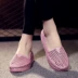 Hàn quốc phiên bản của dép nhựa nữ mùa hè mới y tá làm việc giày Bao Đầu giày trắng giày bãi biển tổ rỗng giày rỗng