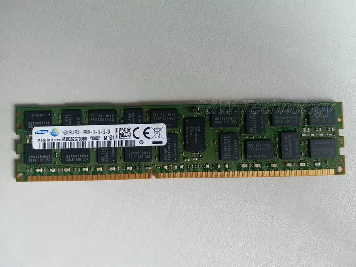 Оригинальная память Samsung 16GB 2RX4 PC3L-12800R DDR3 1600 Reg RDIMM серверная память
