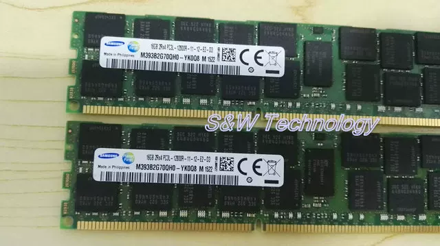 Оригинальная память Samsung 16GB 2RX4 PC3L-12800R DDR3 1600 Reg RDIMM серверная память