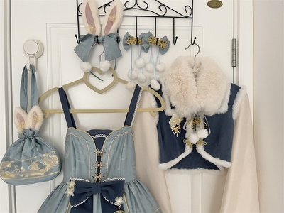 taobao agent [Lemiroir dress] Flower Hao Moon Circuit Bunny KC Rabbit ear bag Chinese style lolita spot