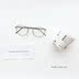 Một Chai G08 tươi văn học retro cổ điển tối giản kim loại kính vuông đơn giản khung vài cặp kính kinh mat Kính