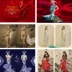 2018 Photo Studio quần áo thai sản dịch vụ ảnh Trung Quốc phong cách retro dress sườn xám mực sơn đột quỵ mang thai mẹ ảnh quần áo