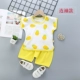 Bộ đồ ngắn tay cho bé trai cotton đẹp trai mùa hè bé hè quần áo trẻ em cho bé 0 bé gái Áo phông 3 trẻ em 1 tuổi - Phù hợp với trẻ em