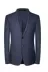Bird Summer Thin Suit Suit Wool Silk Two Buckle Navy Blue Work Groom Suit 71025