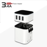 Глобальный универсальный 3USB Многофункциональный преобразование Spepter Global Travel Overteversion Провод 3.4A Адаптер Мини -сокет