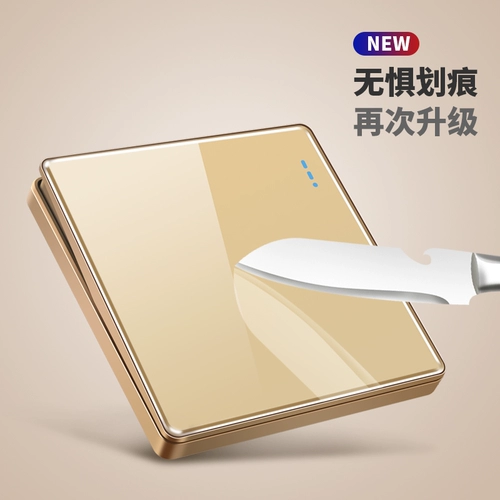 [Зазор] Тип 86 темная установка 5 -открывая пять -яма панель панели пористого домашнего USB Стена