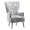Nordic Armchair ban hổ phòng ngủ quán cà phê ghế vải giản dị sofa lại cao Mỹ - Ghế sô pha