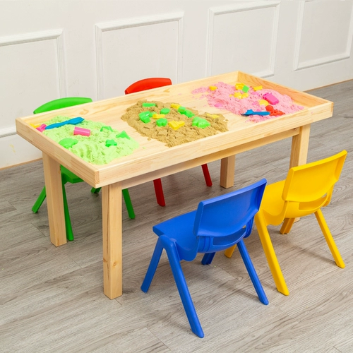 Игрушка из натурального дерева для игры с песком, космический конструктор, раннее развитие