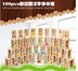Miễn phí vận chuyển! 100 ký tự Trung Quốc Dominoes Pinyin alphabetization mầm non khối gỗ Trẻ Em của đồ chơi giáo dục Khối xây dựng