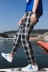 2018 mùa hè vài mô hình Hàn Quốc phiên bản của lưới sinh viên quần âu phong cách Hồng Kông lỏng thẳng quần dài xu hướng thể thao quần Áo khoác đôi