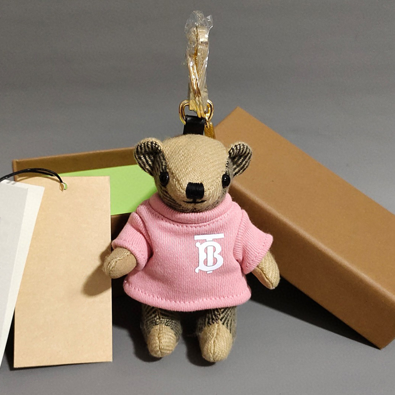 Pink T 桖Bear Pendant Bear Bag Pendant Key buckle Hanging decoration originality automobile Key chain lovely personality teddy bear