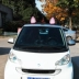 Sáng tạo xe trang trí mái nhà búp bê dễ thương phim hoạt hình nhựa tai mèo sửa xe xuất hiện sản phẩm nữ - Truy cập ô tô bên ngoài