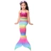 Cô gái váy nàng tiên cá đuôi công chúa áo tắm bãi biển váy trẻ em trang phục đồ bơi người lớn trẻ em ba bộ - Đồ bơi trẻ em