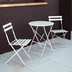 Ban công sắt gấp bàn ghế nhỏ Internet nổi tiếng Douyin ba mảnh kết hợp ngoài trời sân thượng sân giải trí bàn cà phê bàn ​​ăn 