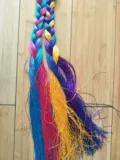 Веревка тибетской леди красочная тонкая линия тибетские дамы синие розовые два аксессуара для волос делают женские цвета волос