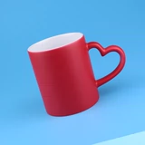 Сердце Оптовая чашка оптовая тепловая передача пустой потребляемый керамический слой чашка на заказ кружка рекламной чашки