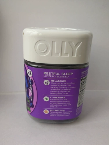 Спотить американский олино -спокойный сна бутылка мелатонина помогает спать 50 зерна ежевики аромата