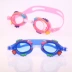 Kính râm cho bé trai và bé gái HD chống nước chống sương mù cho bé hoạt hình kính bơi trẻ em học kính bơi Goggles