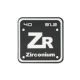 Zr 素 element_ черно -белый