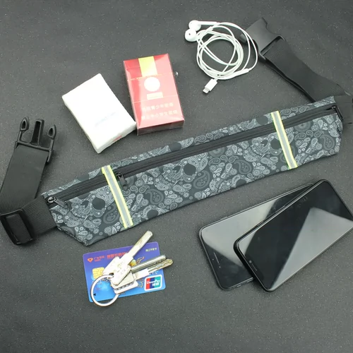 Спортивная ультратонкая поясная сумка, ремень, универсальный мобильный телефон подходит для мужчин и женщин, для бега, анти-кража