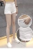 Mùa hè mới của Hàn Quốc phiên bản của denim hoang dã quần short nữ cao eo Slim mỏng đàn hồi hoang dã lỗ lông nóng quần thủy triều