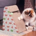 Giấy gợn sóng với mèo cào bảng mài móng mèo đồ chơi dốc tam giác bảng cào dọc máy mài chống mèo cào - Mèo / Chó Đồ chơi