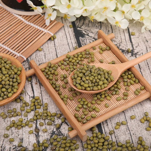 Северо -восточный свежий мунг фасоль 500 г мунг -бобовый суп из кара кара торт из сырья ингредиенты мунг -бобы рисовые фермеры самостоятельно приготовленные массовые зерна