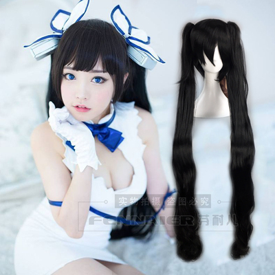 taobao agent Split black ponytail, wig, 120cm, cosplay
