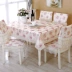 Khăn trải bàn vải ren bàn cà phê với khăn trải bàn vải ghế gói khăn trải bàn khăn trải bàn ăn ghế bìa lãng mạn khăn trải bàn