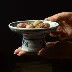 Jingdezhen Cổ xưa món ăn cao cấp màu xanh và trắng Bộ trà Bộ món ăn Đĩa món trà phụ kiện - Trà sứ