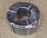 Черный закаленный пластиковый трубчатый манжет из ПВХ, 16мм, 40м