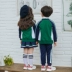 Học sinh thiếu niên mặc đồng phục học sinh tùy chỉnh quần áo sân vườn quần áo học sinh quần áo tiểu học quần áo mùa thu nam lớp phục vụ thể thao