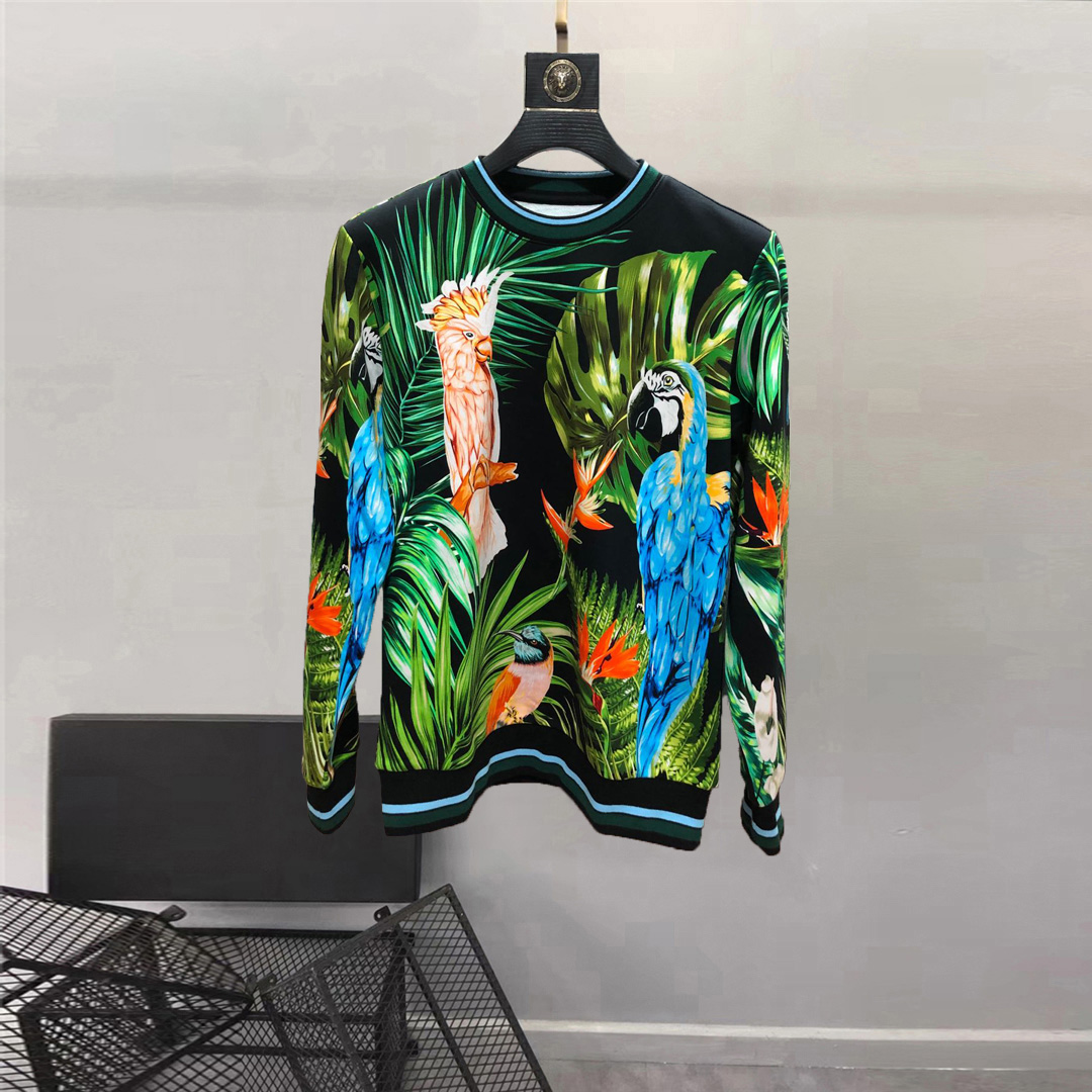 Design And ColorEurope and America Autumn and winter decorative pattern Sweater man Graffiti animal printing Chaopai Crew neck Self cultivation leisure time Long sleeve jacket male