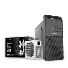 Шасси питания вентилятор комплект поставки 长城机箱商祺r-20+长城额定400w电源台式机静音办公机箱电源