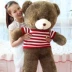 2018 búp bê Teddy Panda búp bê đồ chơi sang trọng ôm gấu cô gái sang trọng vải đồ chơi áo len gấu Đồ chơi mềm