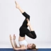 Quần yoga cắt quần mùa hè mỏng lưới khâu hip eo chặt eo cao căng nhanh khô tập thể dục tập thể dục chạy