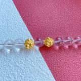 Золотой браслет с одной бусиной, бусины, браслет из бисера ручной работы, ожерелье