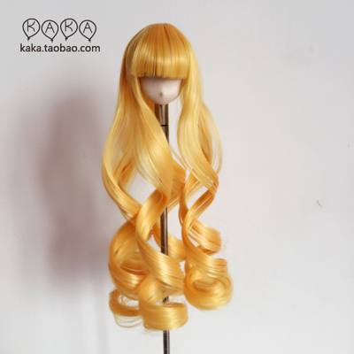 taobao agent Tea Kaka hand | Girls Qi Liu Haichang curly rolled hair Golden BJD/AZ/OB/Keer/Barbie Doll
