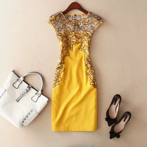 Юбка, длинное кружевное летнее платье, средней длины, с вышивкой