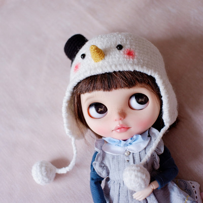 taobao agent BJD6 points 8 points, small cloth Christmas snowman hat, ear hatcation