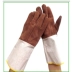 giá bao tay hàn Găng tay bằng da hai -layer Canvas Sleeve Găng tay Găng tay Bảo hiểm Bảo hiểm Lao động Găng tay Găng tay Găng tay bền và chống găng tay da hàn tig gang tay han 