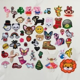 Мультяшный модный пластырь, штаны с пухом, детские наклейки, наклейка, с вышивкой