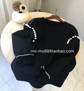 Canada độc thân! Đầu mùa thu mới! May khâu ing màu sắc tương phản ing may khâu bóng áo len mỏng