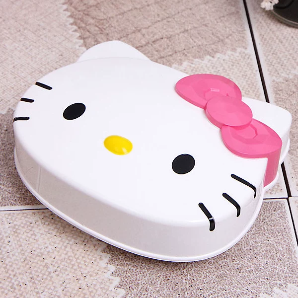Hello kitty, импорт мультяшное мыло держатель, сушилка, корейский стиль