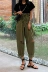 Dora Chaoren Hội Trường Hồng Kông hương vị retro chic hoang dã ngắn tay T-Shirt + cao eo tie lỗ quần âu phù hợp với phụ nữ Bộ đồ