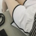 Hồng Kông hương vị retro chic mùa hè 2018 mới của Hàn Quốc phiên bản của quần short nhỏ quần cạnh màu thể thao giản dị quần short phụ nữ quần tập gym nữ Quần short