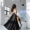 Hồng Kông- phong cách retro chic bow tie dây đeo backless chiffon khai thác đầm eo giảm béo khí đu lớn váy